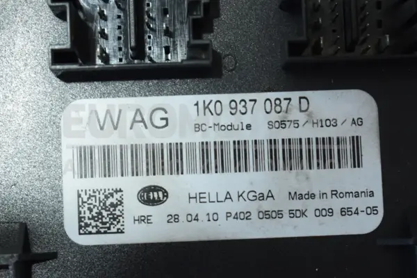 Блок управления комфортом VW Golf 2.0 16V TSI (VI) 2008-2013 1K0937087D it-14181 Бензин - 2