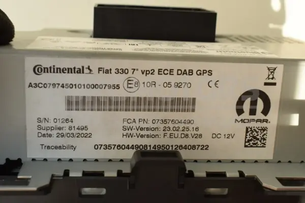 Багатофункціональний дисплей Fiat 500L 2012 07357604490 it-14221 - 5