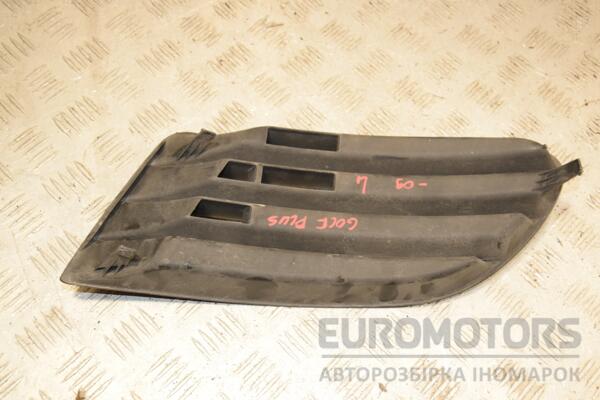 Решітка переднього бампера ліва -09 VW Golf Plus 2005-2014 5M0853665 409658 - 2