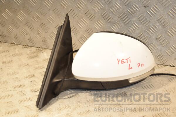 Зеркало левое электр 7 пинов Skoda Yeti 2009 5L1857501 409802 - 2