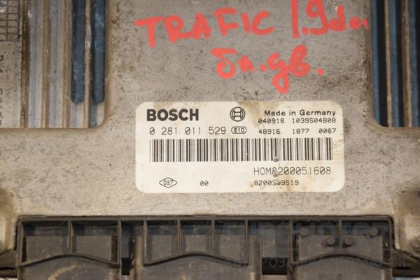Блок управления двигателем Renault Trafic 1.9dCi 2001-2014 0281011529 410526 - 2