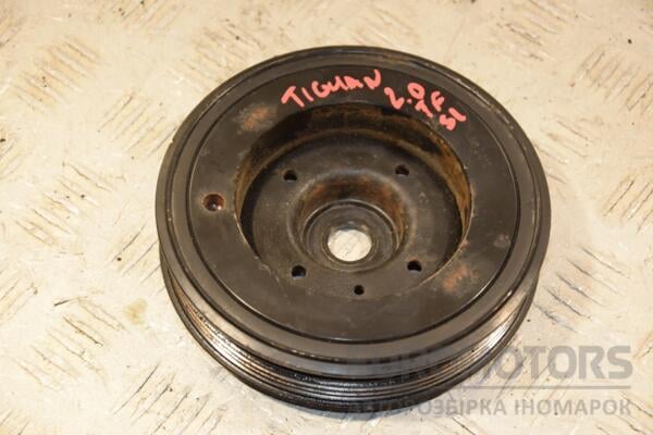 Шкив коленвала демпферный 6 ручейков VW Tiguan 2.0tfsi 2007-2016 06H105243K 410635 euromotors.com.ua