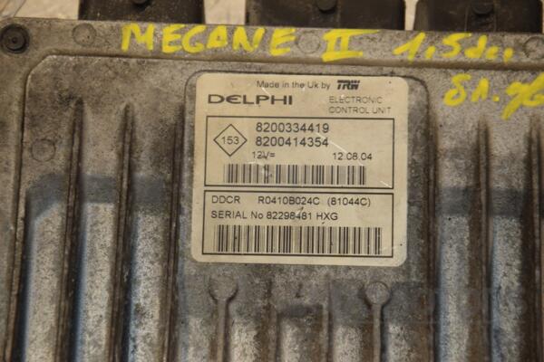 Блок управления двигателем Renault Megane 1.5dCi (II) 2003-2009 R0410B024C 411170 - 2