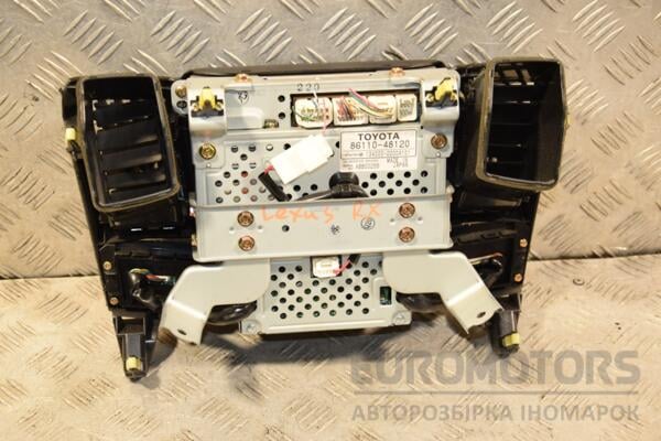 Дисплей информационный с блоком управления климатом Lexus RX 2003-2009 8611048120 411207 - 2