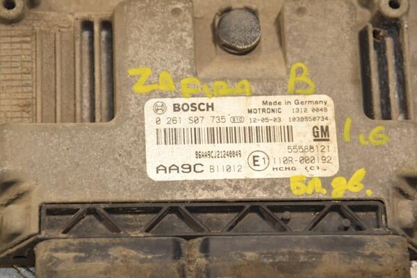 Блок керування двигуном Opel Zafira 1.6 16V (B) 2005-2011 0261S07735 411268 - 2