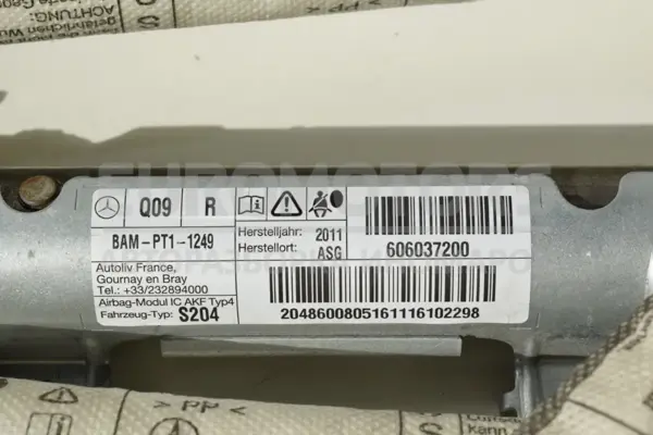 Правая боковая подушка безопасности Mercedes C-class 2.2 CDI (W204) 2007-2015 A162027361113806000 it-14275 Дизель - 2