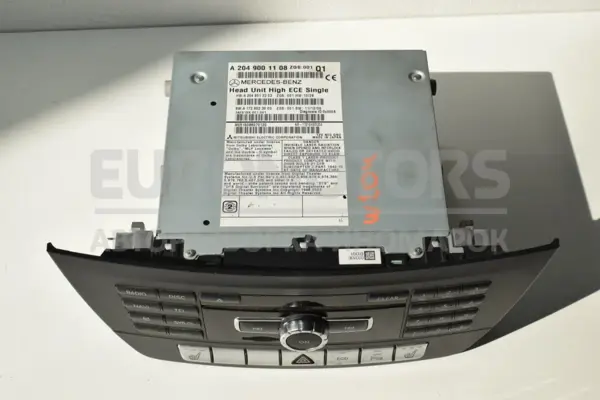 Блок керування автомобільним радіоприймачем CD/DVD/GPS/навігатором Mercedes C-class 2.2 CDI (W204) 2007-2015 A2049001108 it-14296 Дизель - 2