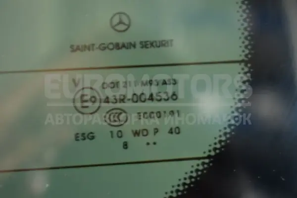 Заднє центральне вікно/скло Mercedes Vito 2.2cdi (Bi-Turbo) (W447) 2014 43r-004536 it-14332 Дизель - 5