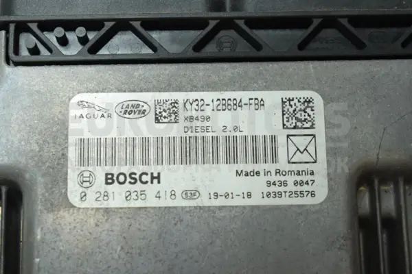 Блок керування двигуном Jaguar XE 2.0 2015-2024 KY3212B684FBA it-14345 Дизель - 2