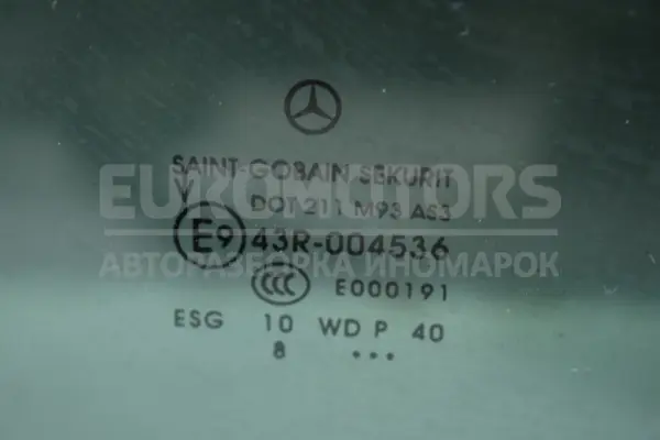 Заднє праве бічне скло Mercedes Vito 2.2cdi (Bi-Turbo) (W447) 2014 43r-004536 it-14400 Дизель - 3