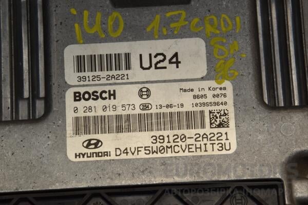 Блок управления двигателем Hyundai i40 1.7crdi 2011 391202A221 412043 - 2