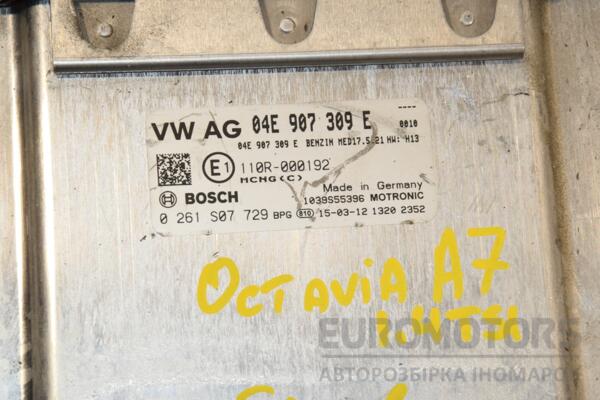 Блок управления двигателем Skoda Octavia 1.4tsi (A7) 2013-2020 04E907309E 412956 - 2