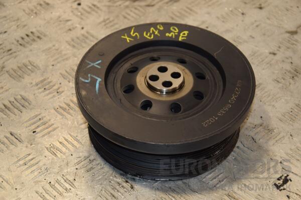 Шкив коленвала демпферный 10 ручейков BMW X5 3.0tdi (E70) 2007-2013 27340 413332 euromotors.com.ua