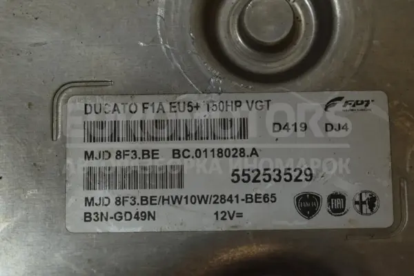Блок керування двигуном (повний комплект запалювання) Fiat Ducato 2.3 JTD 2006-2014 55253529 it-14527 - 3