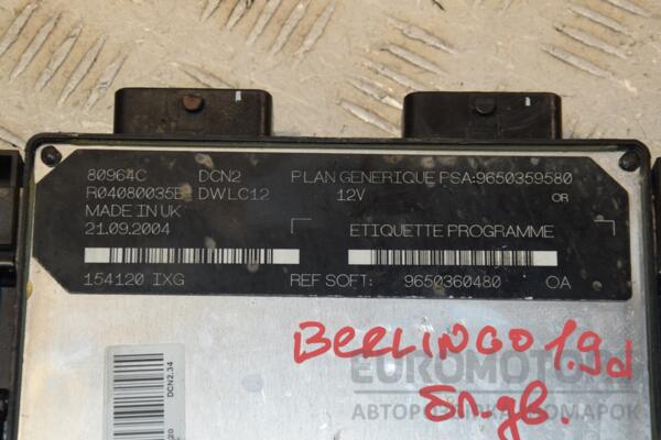 Блок управления двигателем Citroen Berlingo 1.9D 1996-2008 9650359580 413958 - 2