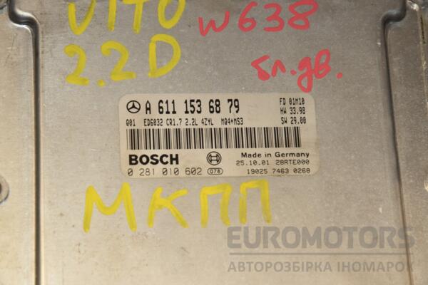 Блок управления двигателем Mercedes Vito 2.2cdi (W638) 1996-2003 A6111536879 413962 - 2