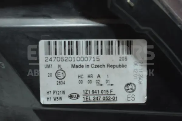 Ліва фара Skoda Octavia 1.8 TSI (A5) 2004-2013 1Z1941015F it-14721 Бензин - 4