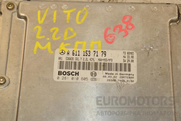 Блок керування двигуном комплект Mercedes Vito 2.2cdi (W638) 1996-2003 A6111537179 415578 - 2