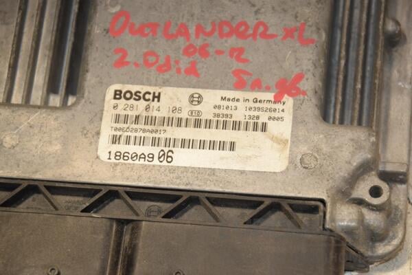 Блок управления двигателем Mitsubishi Outlander XL 2.0DI-D 2006-2012 1860A906 415849 - 2
