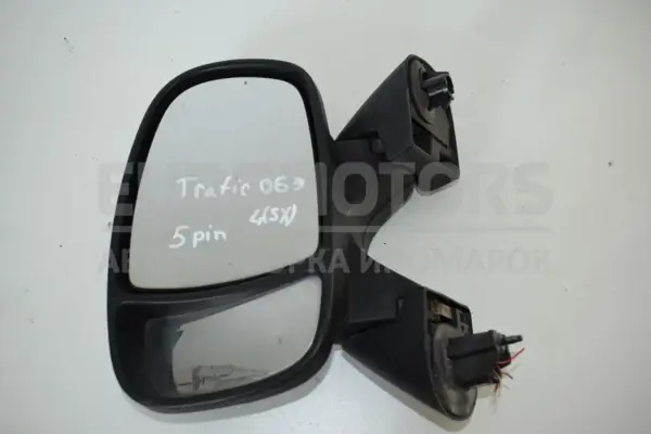 Левое зеркало 5 PIN Renault Trafic M9R 2001-2014 it-14816 Дизель euromotors.com.ua