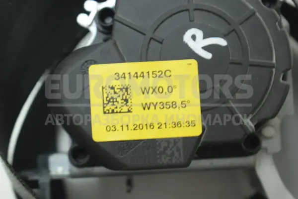 Передній правий ремінь безпеки Renault Trafic 1.6 DCI 2014 34144152C it-14853 Дизель - 2