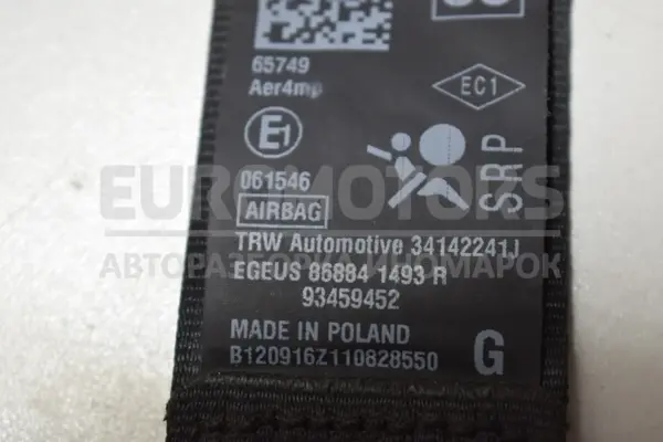Передній лівий ремінь безпеки Renault Trafic 1.6 DCI 2014 34142241J it-14866 Дизель - 2