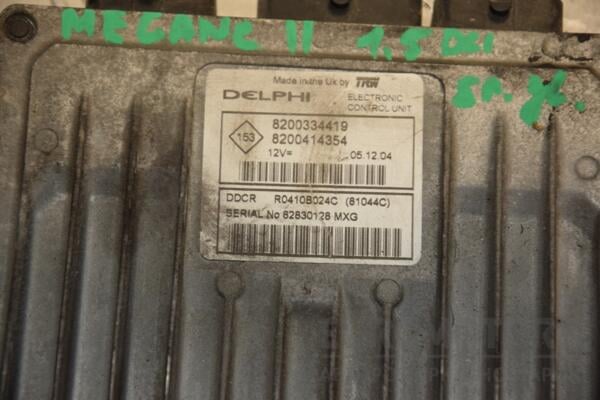 Блок керування двигуном Renault Megane 1.5dCi (II) 2003-2009 R0410B024D 417198 - 2