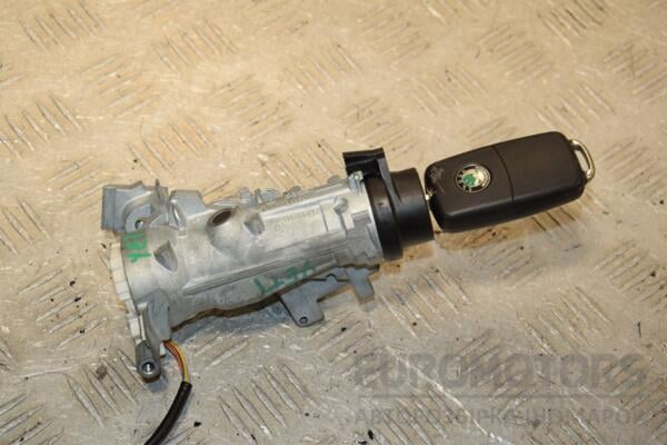 Замок запалювання у збиранні ключ (дефект) Skoda Yeti 2009 1K0905851B 419223 euromotors.com.ua