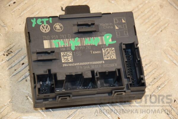 Блок управления двери передней правой Skoda Yeti 2009 7N0959792D 419257 euromotors.com.ua