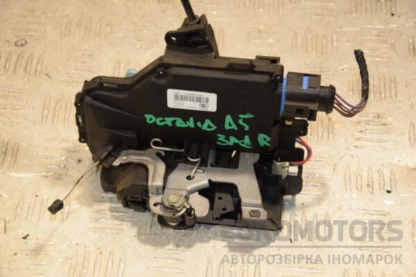 Замок двери задний правый электр 7 пинов Skoda Octavia (A5) 2004-2013 7L0839016D 419768 euromotors.com.ua