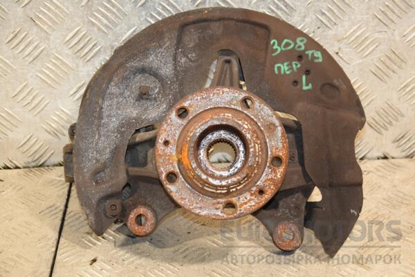 Поворотный кулак левый с ABS в сборе ступица Peugeot 308 (T9) 2013-2021 420077 euromotors.com.ua