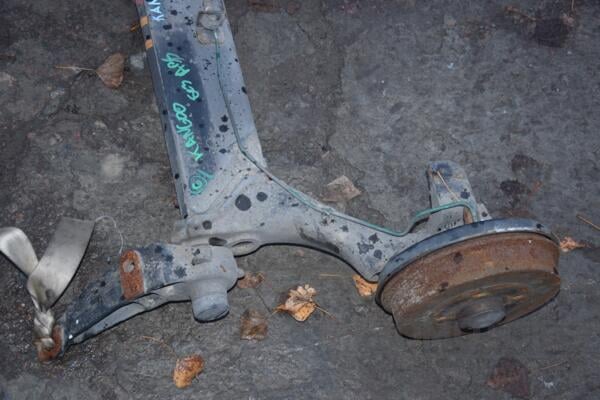 Балка задняя в сборе под барабаны без ABS 4-х торсионная Renault Kangoo 1998-2008 420923 - 2