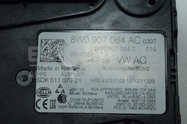 Модуль комфорту/зручності Audi A4 2.0 TDI S-Line (B9) 2015-2023 8W0907064AC it-15253 Дизель - 3