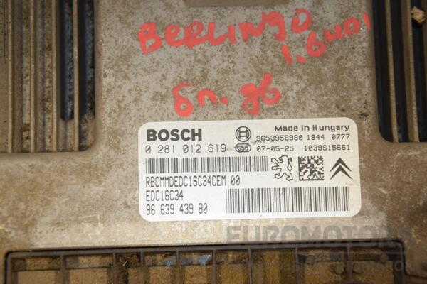 Блок управления двигателем Citroen Berlingo 1.6hdi 1996-2008 0281012619 422456 - 2