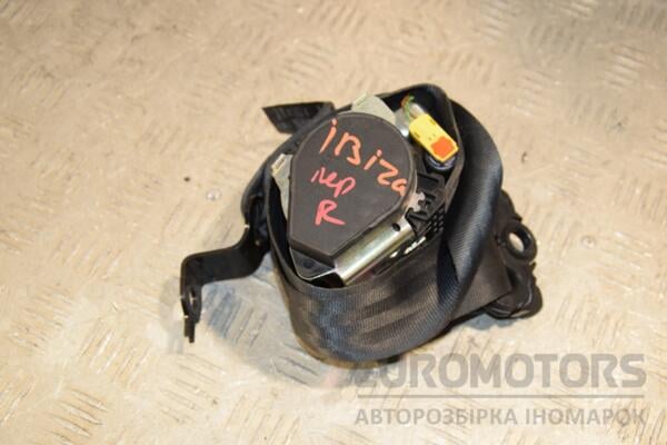 Ремінь безпеки передній правий з піропатроном Seat Ibiza 2008-2017 6J4857706 422528 euromotors.com.ua