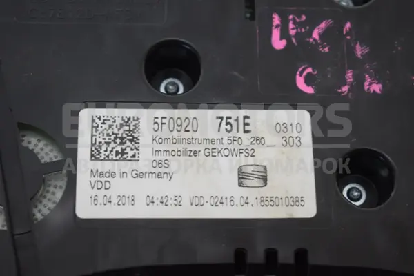 Приборная панель Seat Leon 2.0 TDI 2013 5F0920751E it-15355 Дизель - 3