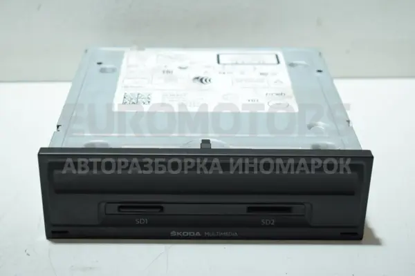 Блок керування автомобільним радіоприймачем CD/DVD/GPS/навігатором Skoda Octavia 2.0 TFSI (A7) 2013-2020 5Q0035874C it-15370 Бензин euromotors.com.ua