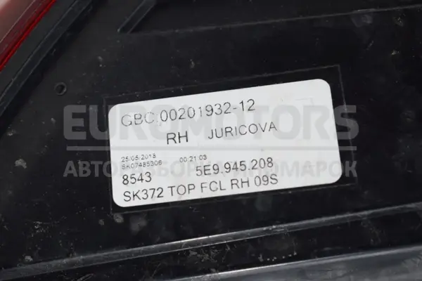 Правый задний фонарь Skoda Octavia 2.0 TFSI (A7) 2013-2020 5E9945208 it-15384 Бензин - 3