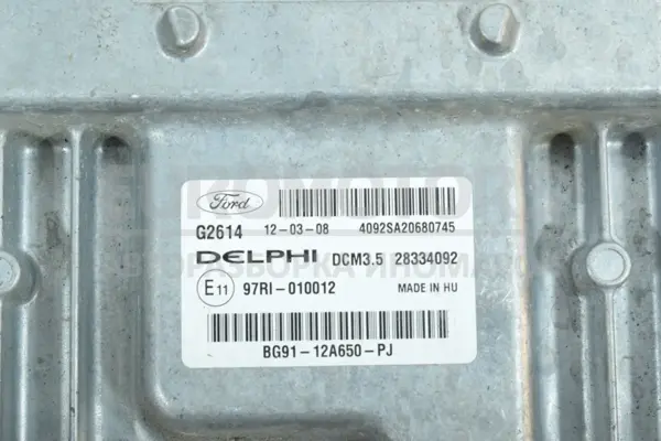 Блок керування двигуном Ford Galaxy 2.0L Duratorq DOHC 2006-2015 BG91-12A650-PJ it-15396 Дизель - 2