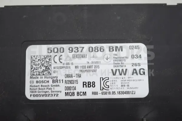 Блок керування комфортом Skoda Octavia 2.0 TFSI (A7) 2013-2020 5Q0937086BM it-15514 Бензин - 3