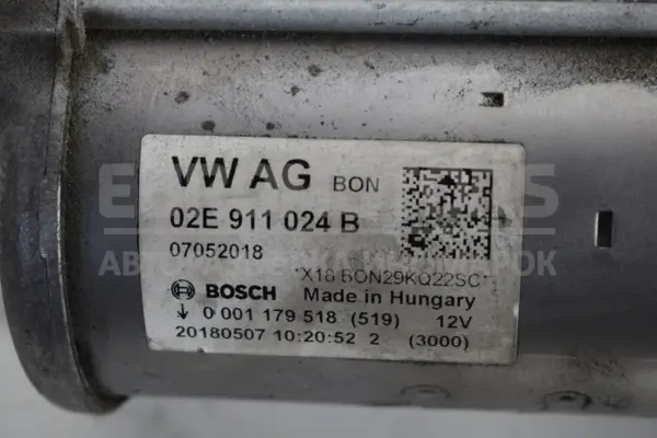 Стартерный двигатель Skoda Octavia 2.0 TFSI (A7) 2013-2020 02E911024B it-15542 Бензин - 4
