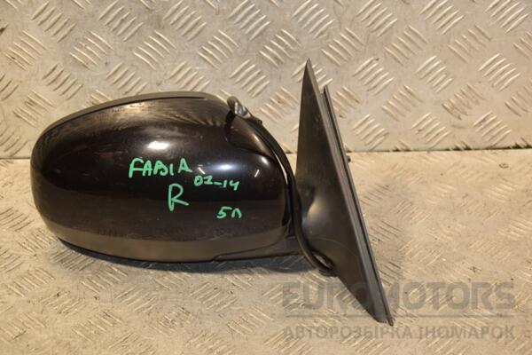 Дзеркало праве електричне 5 пінів Skoda Fabia 2007-2014 5J1857502BF 428179 - 2