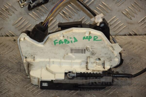 Замок двери передний правый электрический 6 пинов Skoda Fabia 2007-2014 5N1837016C 428201 euromotors.com.ua