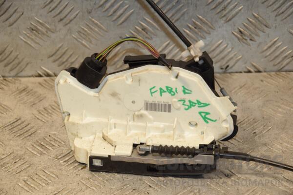 Замок двері задній правий електричний 6 пінів Skoda Fabia 2007-2014 5N0839016D 428381 euromotors.com.ua