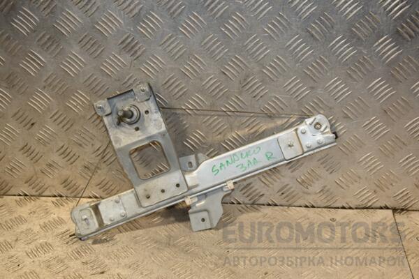 Склопідйомник задній правий механічний Renault Sandero 2007-2013 8200733830 428512 euromotors.com.ua