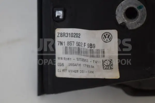 Правое зеркало 6 контактов VW Touran 2.0 TDI 2016 7N1857502F it-15643 Дизель - 3