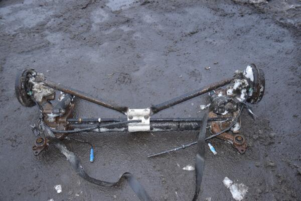 Балка задня в зборі під барабани з ABS універсал Peugeot 206 1998-2012 429182 - 4