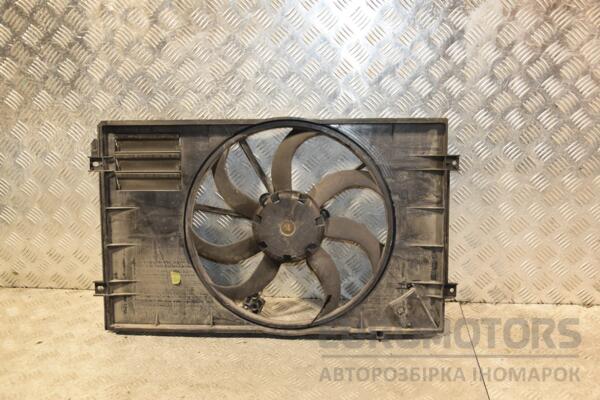 Вентилятор радиатора 7 лопастей в сборе с диффузором VW Golf (V) 2003-2008 1K0121205AA 429458 - 2
