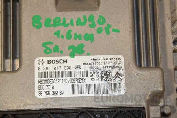 Блок управления двигателем Citroen Berlingo 1.6hdi 2008 9676830080 429623 - 2