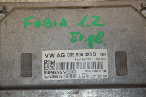 Блок керування двигуном Skoda Fabia 1.2 12V 1999-2007 03E906023D 429633 - 2